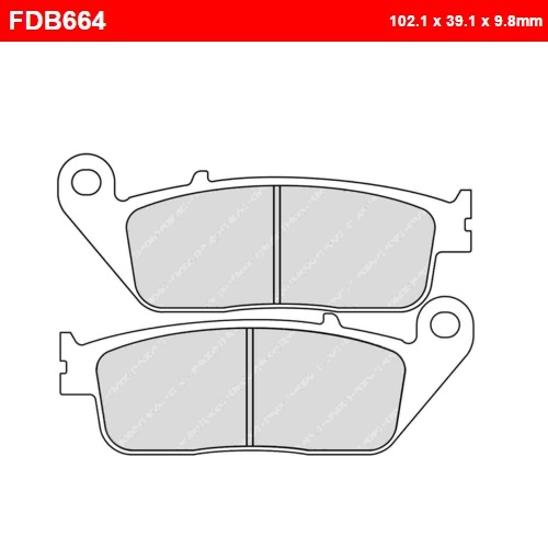 Колодки гальмівні Ferodo FDB664P