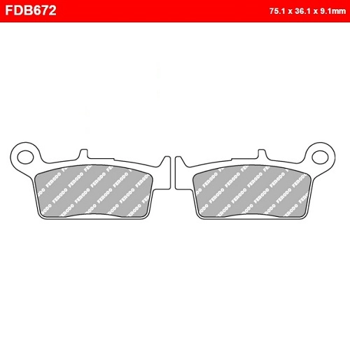 Колодки гальмівні Ferodo FDB672AG