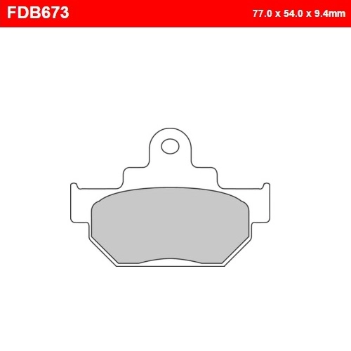 Колодки гальмівні Ferodo FDB673P