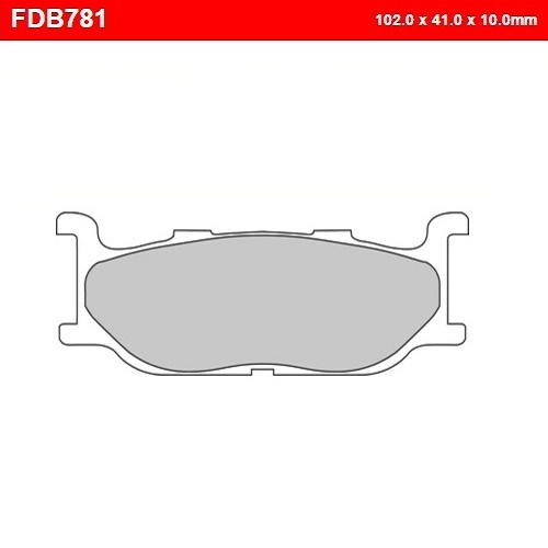 Колодки гальмівні Ferodo FDB781P