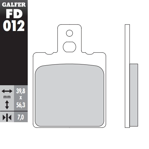 Колодки гальмівні Galfer FD012G1050