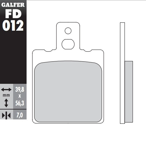 Колодки гальмівні Galfer FD012G1054