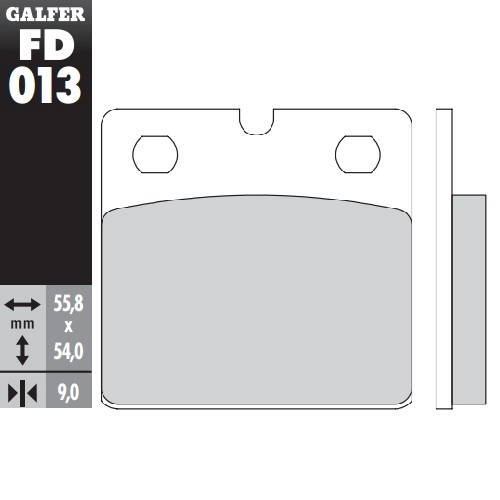 Колодки гальмівні Galfer FD013G1370