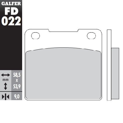 Колодки гальмівні Galfer FD022G1054