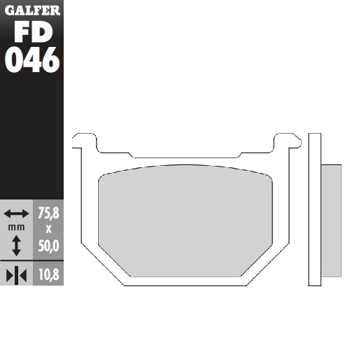 Колодки гальмівні Galfer FD046G1054