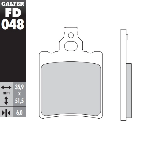 Колодки гальмівні Galfer FD048G1054