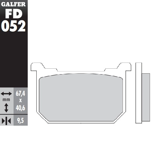 Колодки гальмівні Galfer FD052G1054