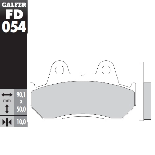 Колодки гальмівні Galfer FD054G1050