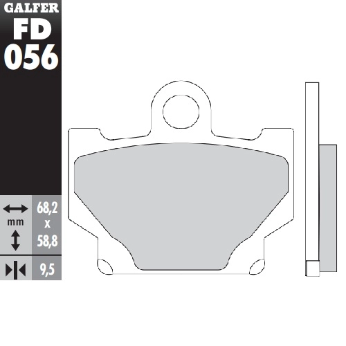Колодки гальмівні Galfer FD056G1054