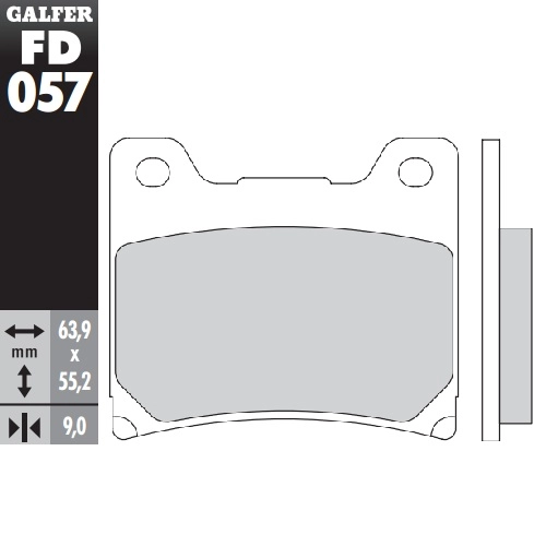 Колодки гальмівні Galfer FD057G1054