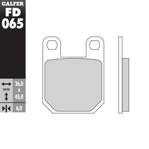 Колодки гальмівні Galfer FD065G1054