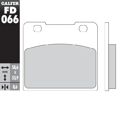 Колодки гальмівні Galfer FD066G1054