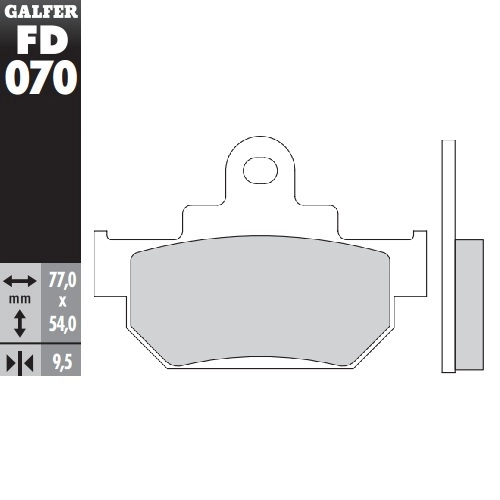 Колодки гальмівні Galfer FD070G1651