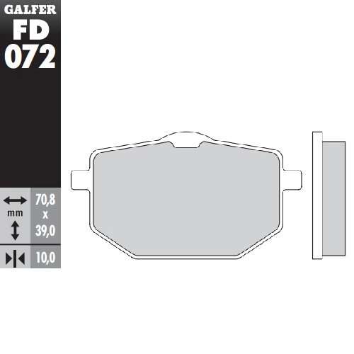 Колодки гальмівні Galfer FD072G1054