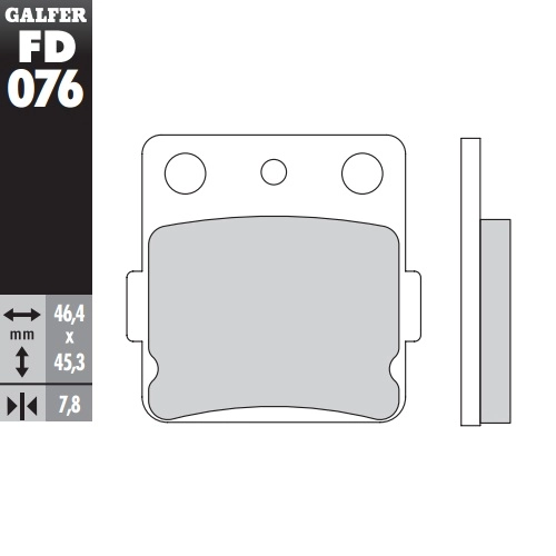 Колодки гальмівні Galfer FD076G1396