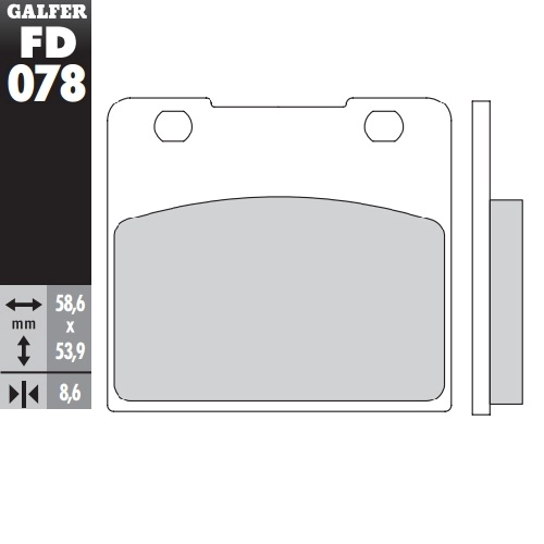 Колодки гальмівні Galfer FD078G1054