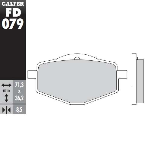 Колодки гальмівні Galfer FD079G1370