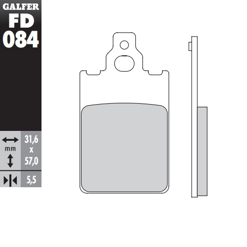Колодки гальмівні Galfer FD084G1054