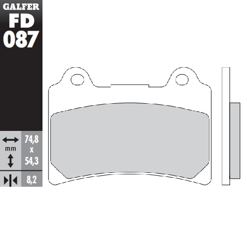 Колодки гальмівні Galfer FD087G1054