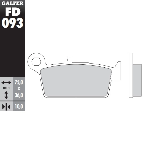 Колодки гальмівні Galfer FD093G1054