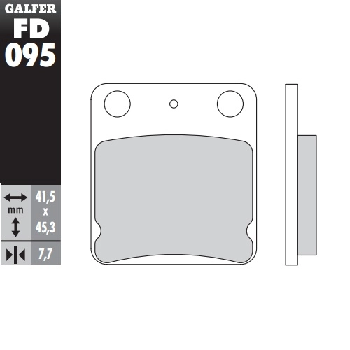 Колодки гальмівні Galfer FD095G1396