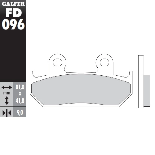 Колодки гальмівні Galfer FD096G1370