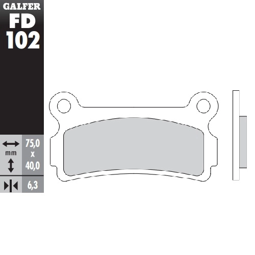 Колодки гальмівні Galfer FD102G1805