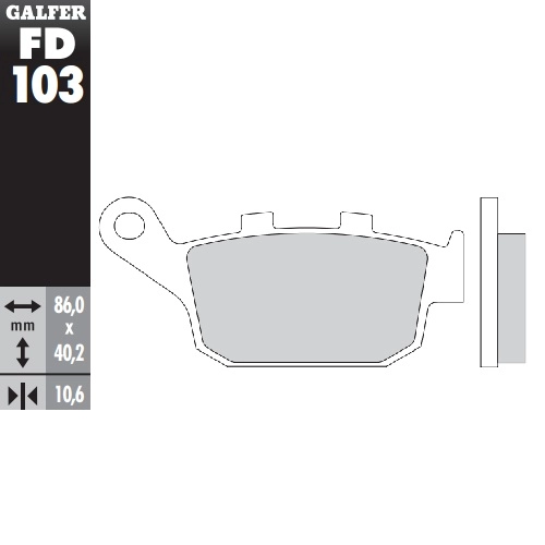 Колодки гальмівні Galfer FD103G1054