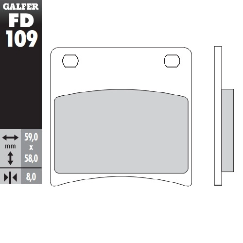 Колодки гальмівні Galfer FD109G1054