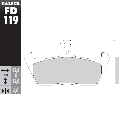 Колодки гальмівні Galfer FD119G1054