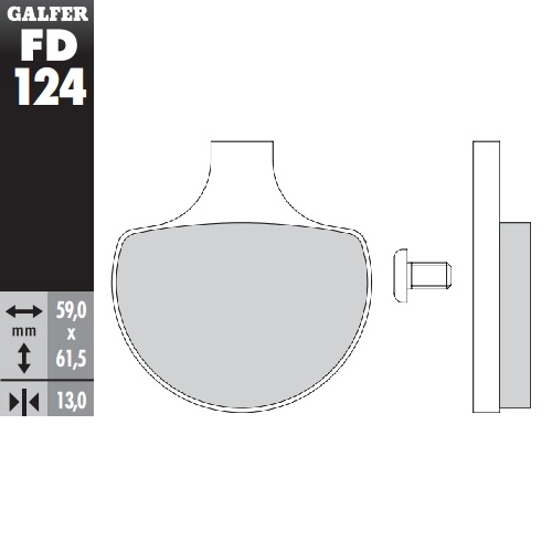 Колодки гальмівні Galfer FD124G1054
