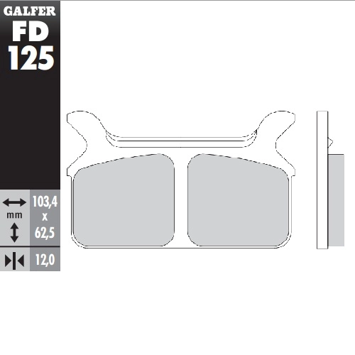 Колодки гальмівні Galfer FD125G1054