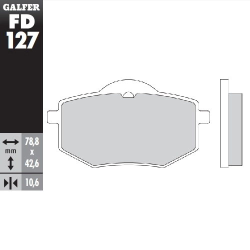 Колодки гальмівні Galfer FD127G1651