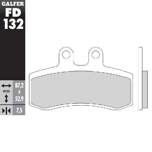 Колодки гальмівні Galfer FD132G1054