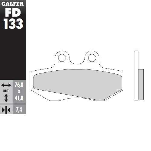 Колодки гальмівні Galfer FD133G1651