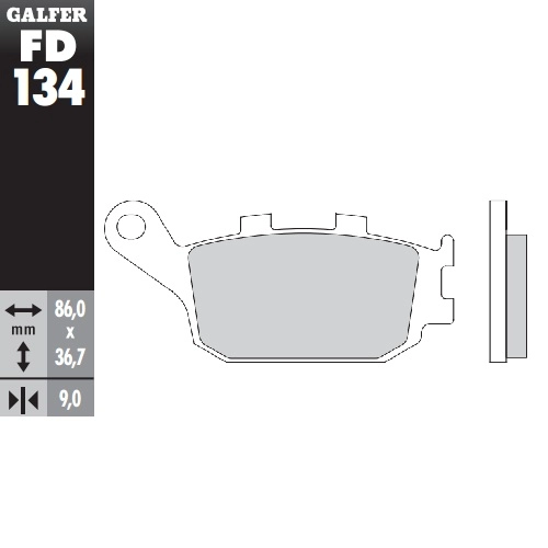 Колодки гальмівні Galfer FD134G1371