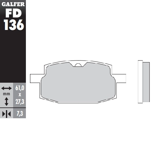 Колодки гальмівні Galfer FD136G1054