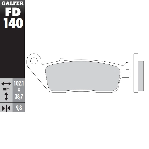 Колодки гальмівні Galfer FD140G1054