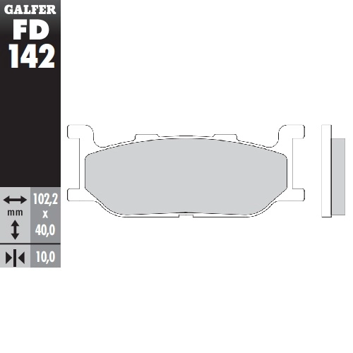 Колодки гальмівні Galfer FD142G1370