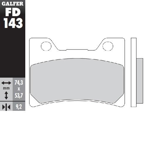 Колодки гальмівні Galfer FD143G1054