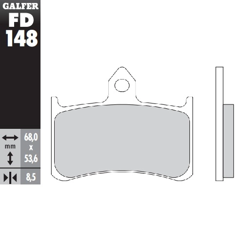Колодки гальмівні Galfer FD148G1370