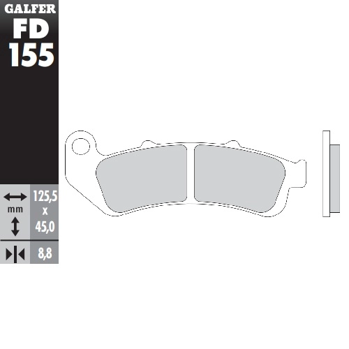 Колодки гальмівні Galfer FD155G1651