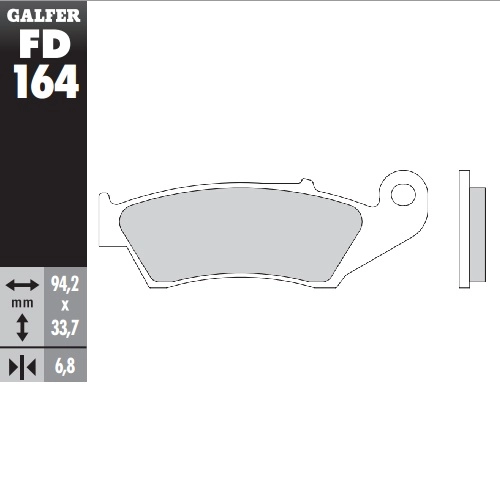 Колодки гальмівні Galfer FD164G1396