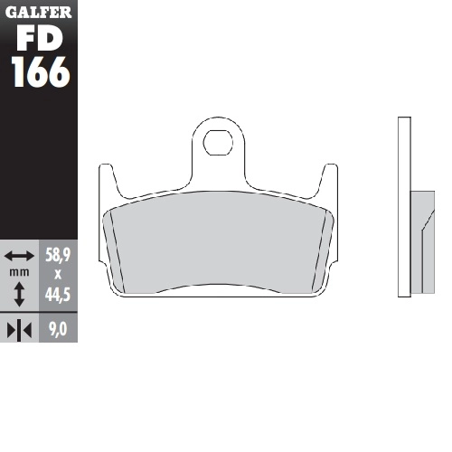 Колодки гальмівні Galfer FD166G1651