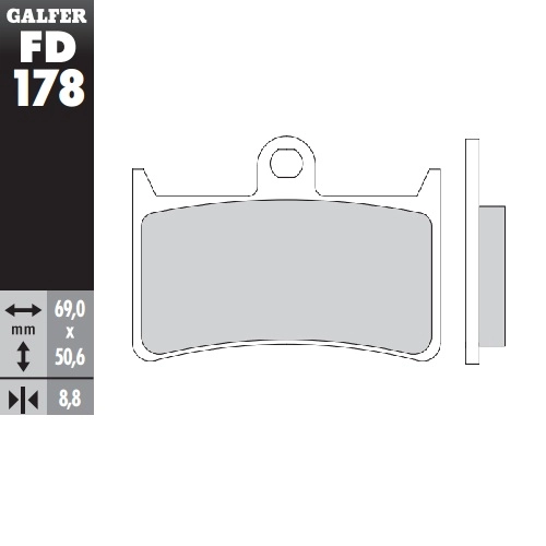 Колодки тормозные Galfer FD178G1370