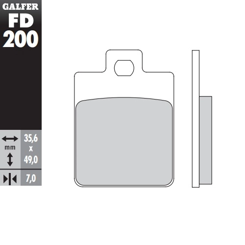 Колодки гальмівні Galfer FD200G1054
