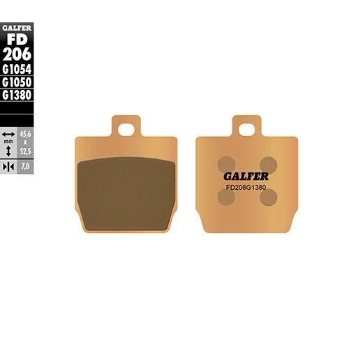 Колодки гальмівні Galfer FD206G1380