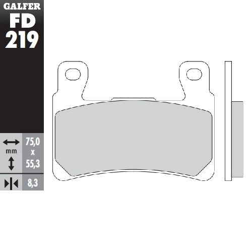 Колодки гальмівні Galfer FD219G1054