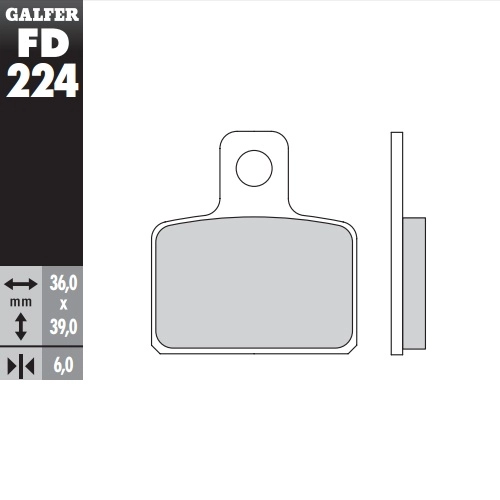 Колодки гальмівні Galfer FD224G1054