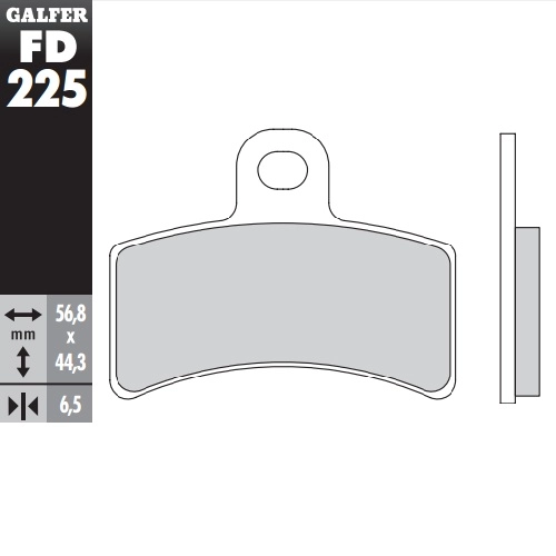 Колодки гальмівні Galfer FD225G1054